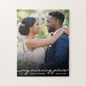 Mijn Ontbrekende Stuk Foto Valentijnsdag Trouwdag Legpuzzel (Verticaal)