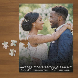 Mijn Ontbrekende Stuk Foto Valentijnsdag Trouwen Legpuzzel