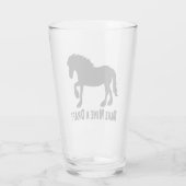 Mijn ontwerp maken | Long Tail Draft Horse Glas (Achterkant)