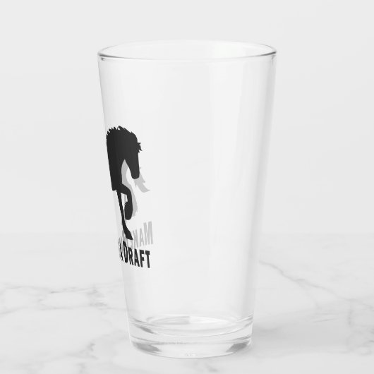 Mijn ontwerp maken | Long Tail Draft Horse Glas (Links)