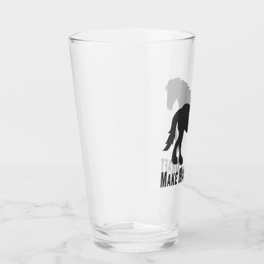 Mijn ontwerp maken | Long Tail Draft Horse Glas (Rechts)