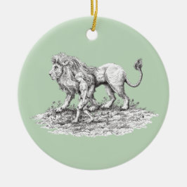 Mijn onzichtbare metgezel keramisch ornament