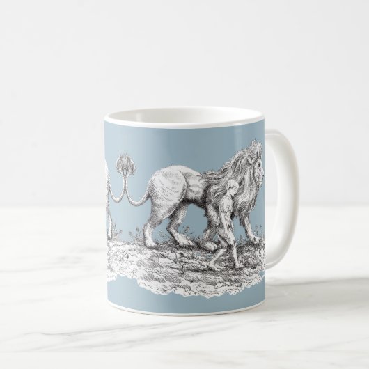 Mijn onzichtbare metgezel koffiemok (Voorkant rechts)