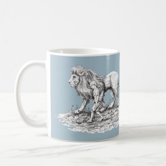 Mijn onzichtbare metgezel koffiemok (Links)