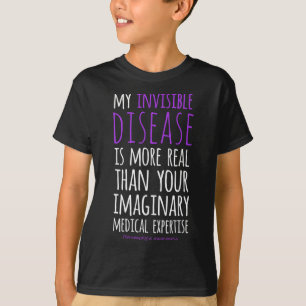 Mijn onzichtbare ziekte is echt fibromyalgie-bewus t-shirt