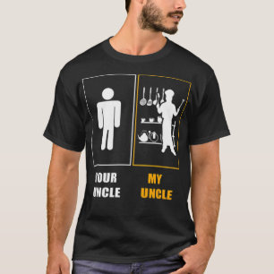 Mijn oom Chef ecavator boy chef citeert T-shirt