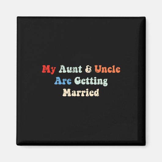 Mijn oom en tante gaan trouwen magneet (Voorkant)