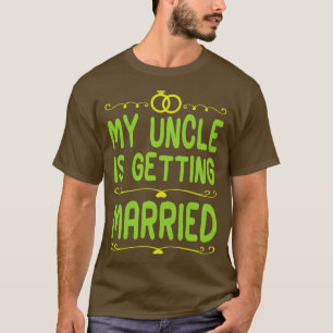 Mijn oom gaat trouwen Happy Wedding Day leuk T-shirt