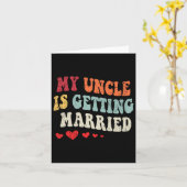 Mijn oom gaat trouwen trouwaankondiging E Kaart (Gele Bloem)