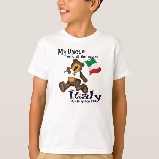 Mijn oom ging naar Italië T-shirt (Voorkant)