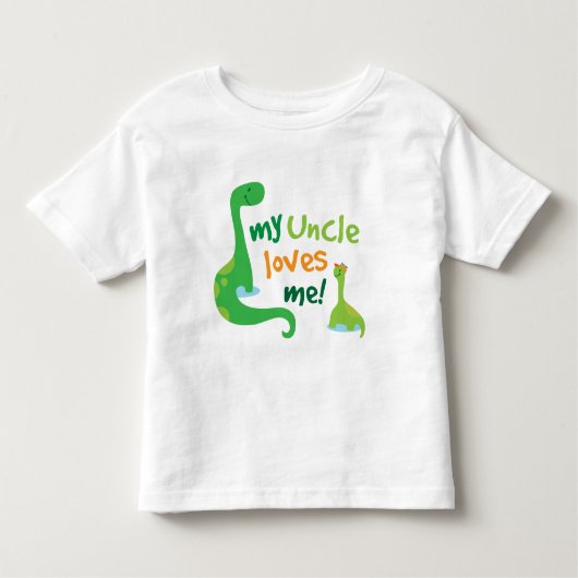 Mijn oom houdt van mij Dinosaur Kinder Shirts (Voorkant)