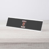 Mijn oom is brandweerman bureau naambordje (Voorkant)