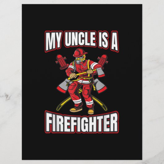 Mijn oom is brandweerman flyer (Voorkant)