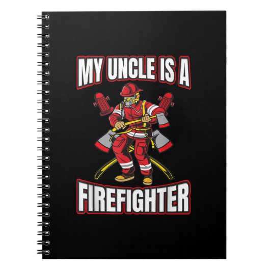 Mijn oom is brandweerman notitieboek (Voorkant)