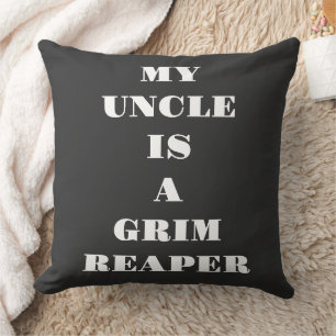 Mijn Oom Is Een Grim Reaper Kussen