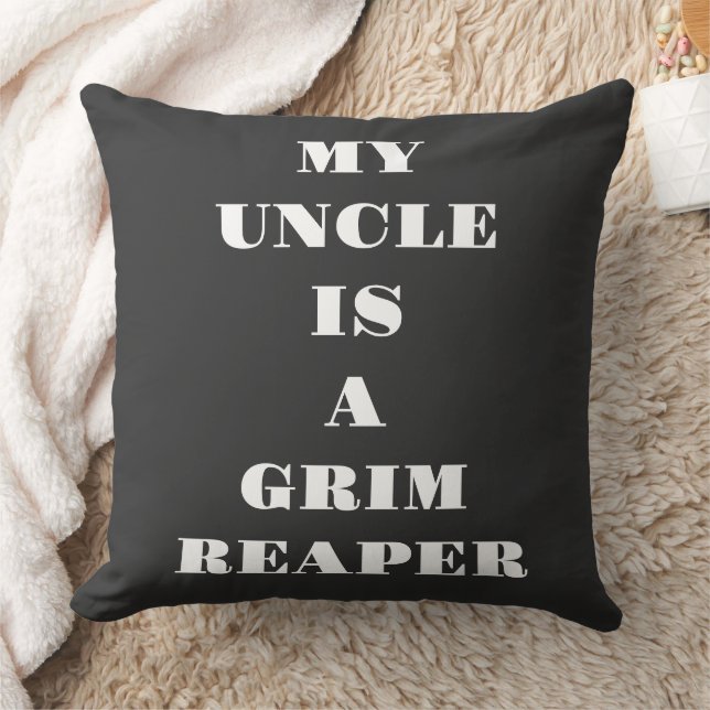 Mijn Oom Is Een Grim Reaper Kussen (Deken)