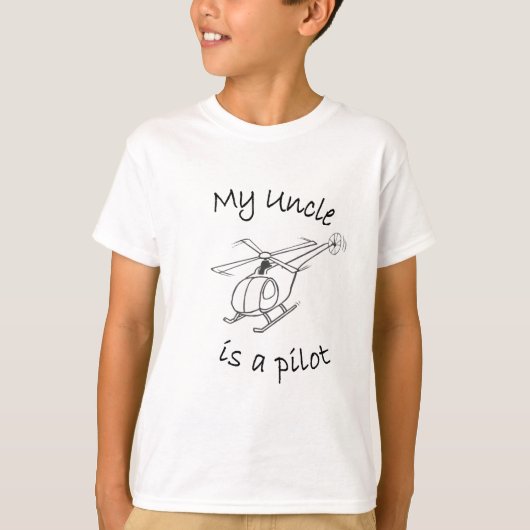 Mijn oom is een piloot t-shirt (Voorkant)