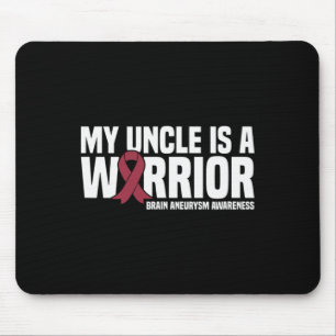 Mijn oom is een Warrior Brain Aneurysm Awareness Muismat