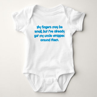 Mijn oom is gevlekt (blauw) romper