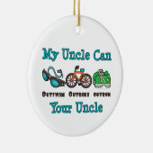 Mijn oom Outswm Outbike Outrun Triathlon Ornament (Rechts)