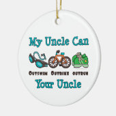 Mijn oom Outswm Outbike Outrun Triathlon Ornament (Links)