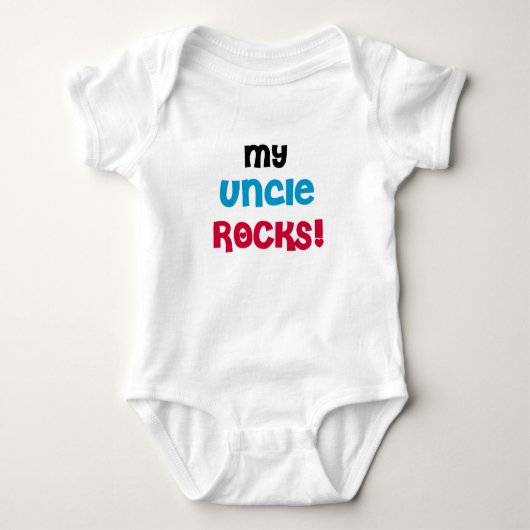 Mijn oom Rocks Baby Shirt (Voorkant)