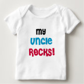 Mijn oom Rocks Baby Shirt (Voorkant)