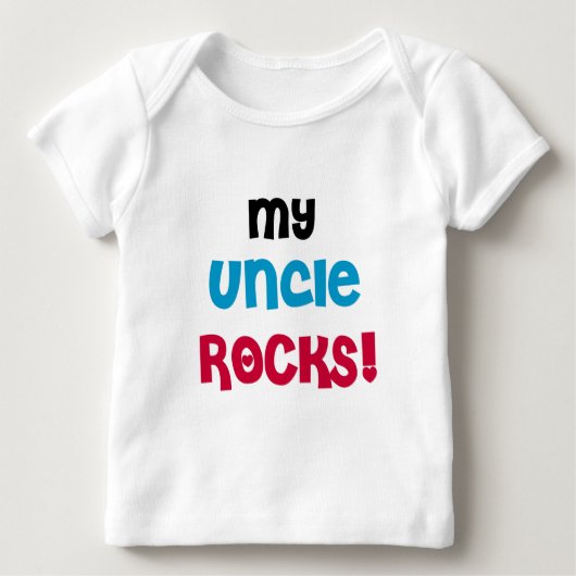 Mijn oom Rocks Baby Shirt (Voorkant)