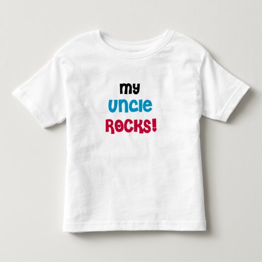 Mijn Oom Rocks Kinder Shirts (Voorkant)