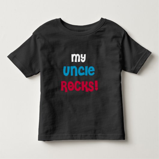 Mijn Oom Rocks Kinder Shirts (Voorkant)