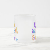 Mijn Oom Wiskunde Superheld T-shirts en cadeautjes Matglas Koffiemok (Center)