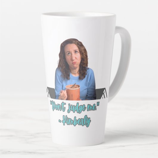 Mijn Oordeel Is Mijn Kopje Latte Mok (Rechterhoek)
