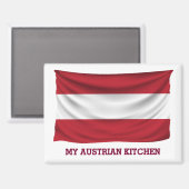 Mijn Oostenrijkse keukenmagneet Magneet (Voorkant / Achterkant)
