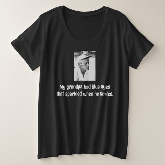 Mijn opa grote maat t-shirt (Design voorkant)