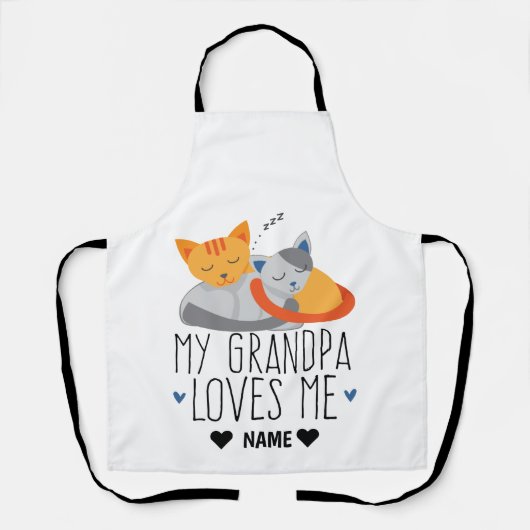 Mijn opa houdt van mij schort (Voorkant)