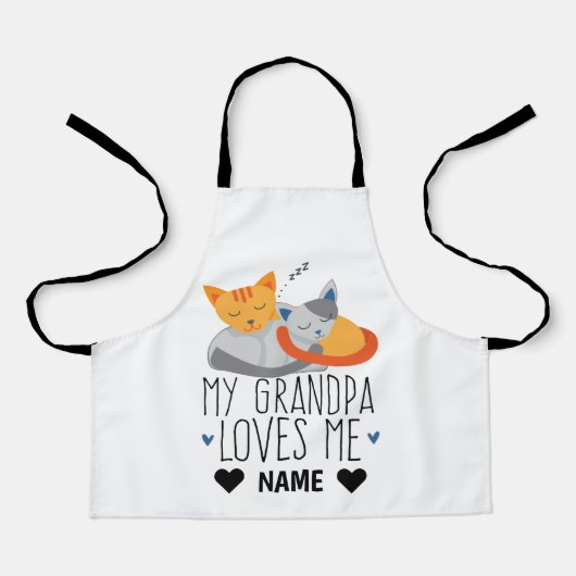 Mijn opa houdt van mij schort (Voorkant)