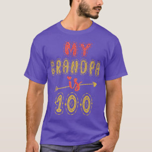 Mijn opa is 100 jaar oude opa 100e verjaardag t-shirt