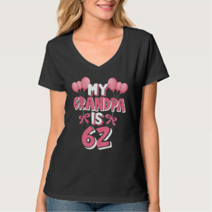 Mijn opa is 62 jaar oud Grampa 62ste verjaardag T-shirt