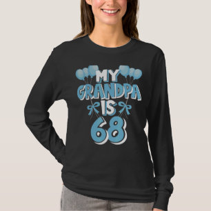 Mijn opa is 68 jaar oude opa 68ste verjaardag t-shirt
