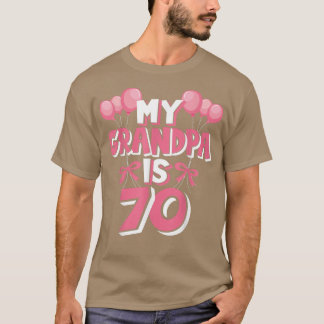 Mijn opa is 70 jaar oude Grampa 70e verjaardag T-shirt