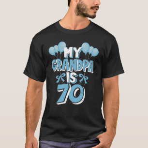 Mijn opa is 70 jaar oude opa 70ste verjaardag t-shirt