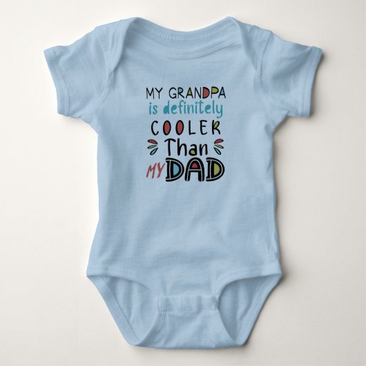 Mijn opa is absoluut cooler dan mijn vader romper (Voorkant)