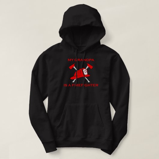 Mijn opa is brandweerman en brandweerman hoodie (Design voorkant)