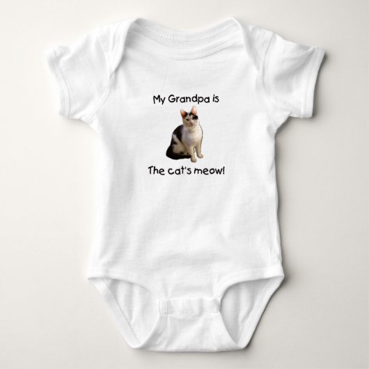 Mijn opa is de miauw van de kat. romper (Voorkant)