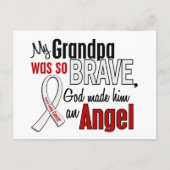 Mijn opa is een engel longkanker briefkaart (Voorkant)