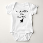 "Mijn opa is een Hoo-Hoo" Baby Bodysuit (Voorkant)