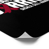 Mijn opa is een krijger van sikkelcelbewustzijn poster (Hoek)