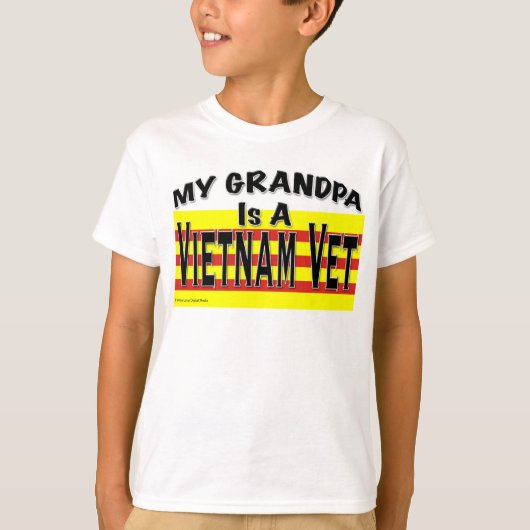 Mijn opa is een Vietnam Vet Shirt Kinder (Voorkant)