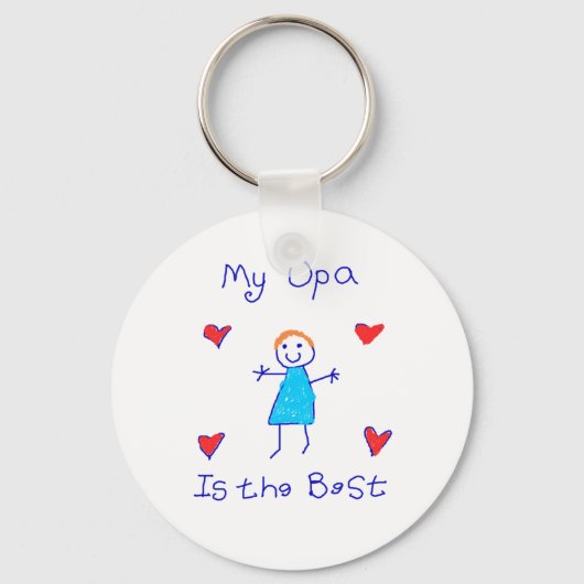 Mijn Opa is het beste Sleutelhanger (Voorkant)