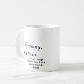 Mijn opa mijn held koffiemok (Voorkant links)